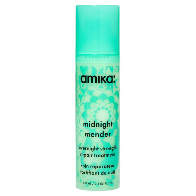 Amika midnight mender repair treatment bottle on a white background - Hair Care Canada