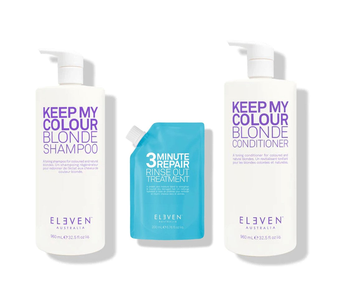 Eleven Australia Keep My Blonde Shampoo & Conditioner Duo 960ml – Purple Hair Set – Best Value – Canada