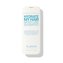 Shampoo bottle labeled 'Hydrate My Hair Moisture Shampoo' by 'Eleven' on a white background-Hair Care Canada