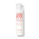 Volume foam canister with 'I Want Body Volume Foam' text on a white background-Hair care Canada
