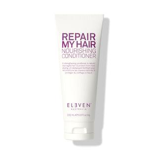 Tube of 'Repair My Hair' nourishing conditioner by Eleven on a white background-Hair Care Canada