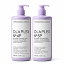 OLAPLEX No.4P & No.5P Blonde Enhancer Purple Shampoo and Conditioner Litre Duo