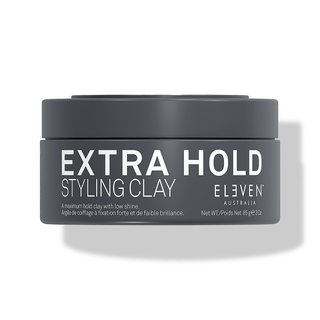 Jar of Extra Hold Styling Clay by Eleven on a white background-Hair Care Canada