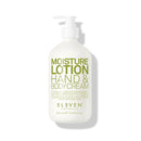 Bottle of moisture lotion for hands and body with 'Eleven' branding on a white background-Hair Care Canada