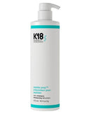 Hair Care Canada K18 PEPTIDE PREP Detox Shampoo in a white bottle with a pump dispenser for clarifying hair treatment.