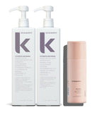 Two Kevin Murphy shampoo bottles and a hair product on a white background - Hair Care Canada