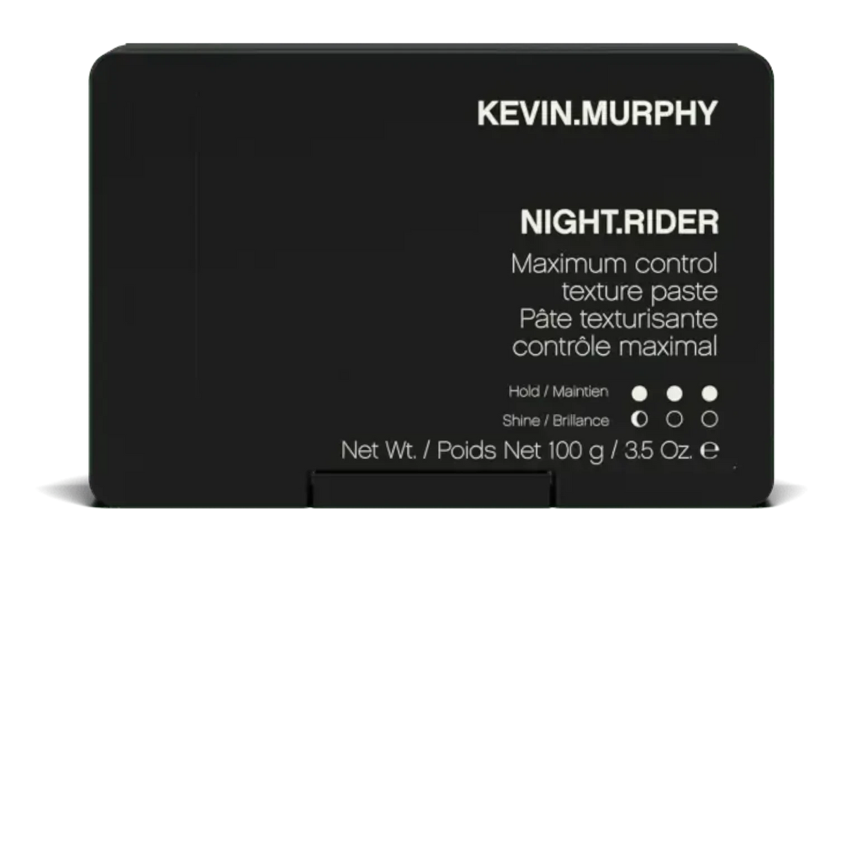 Kevin Murphy Night.Rider hair product packaging on a white background - Hair Care Canada