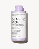 OLAPLEX No.5P Blonde Enhancer Toning Conditioner bottle on a white - Hair Care Canadabackground